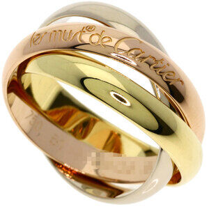 CARTIER Authentic 18k Pink Trinity Ring #51